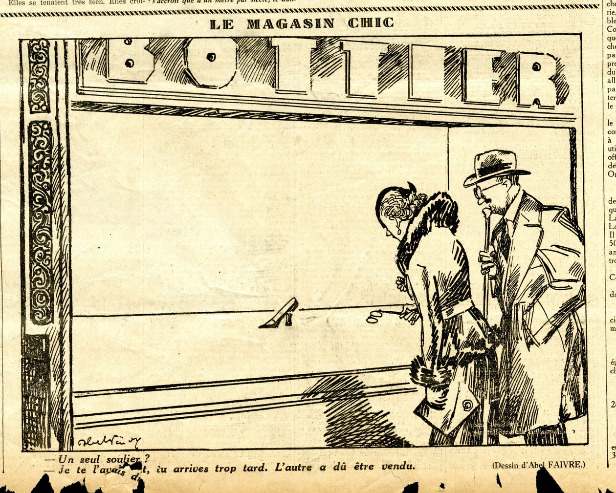 Candide, Satirical in B & W by Jules Abel Faivre
