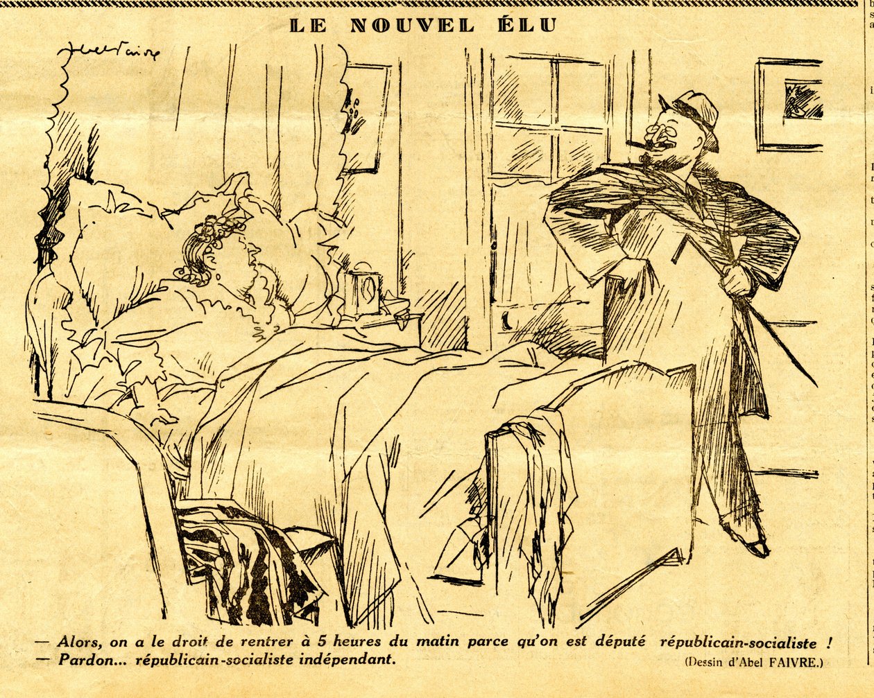 Candide, Satirical in B & W by Jules Abel Faivre