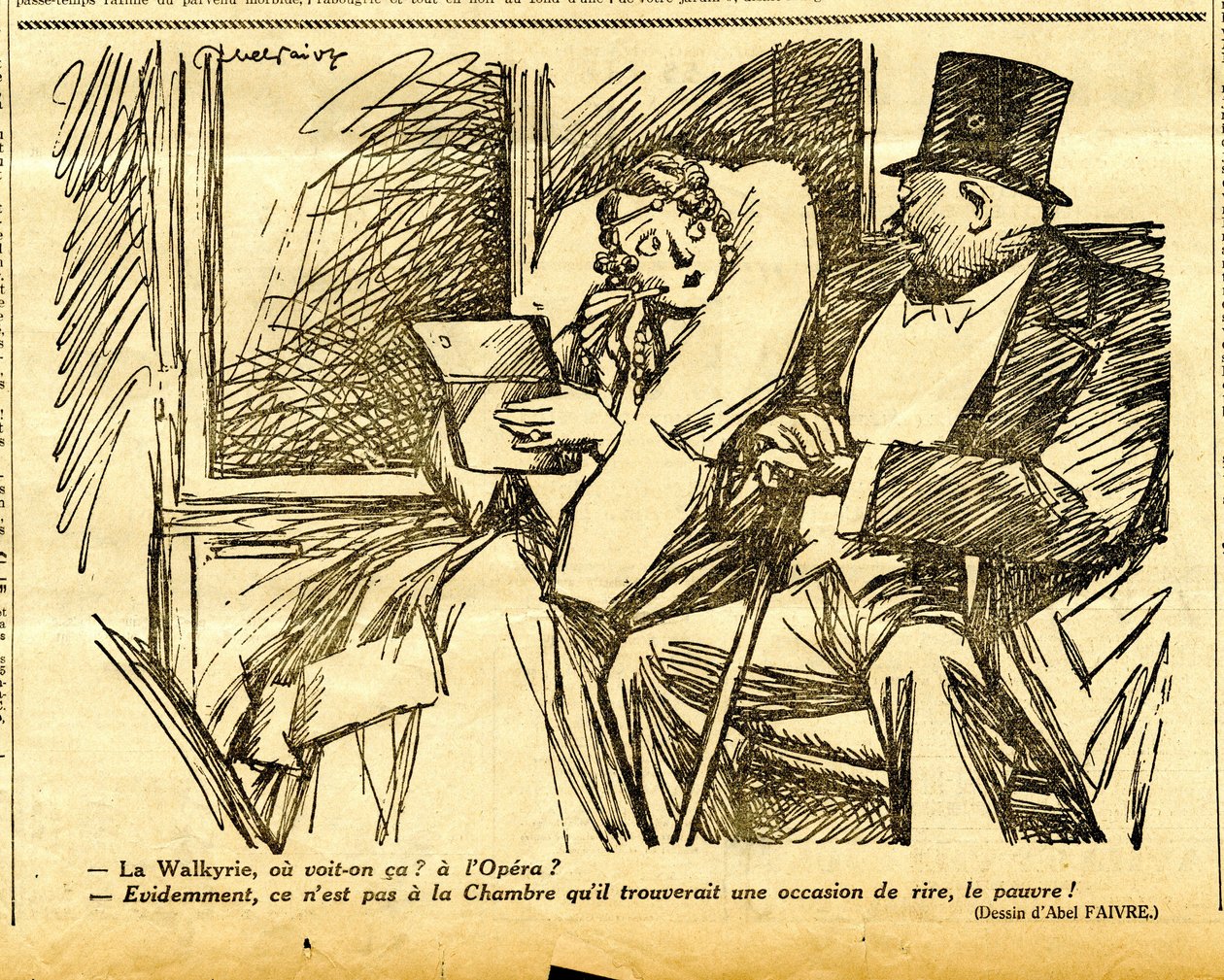 Candide, Satirical in B & W by Jules Abel Faivre