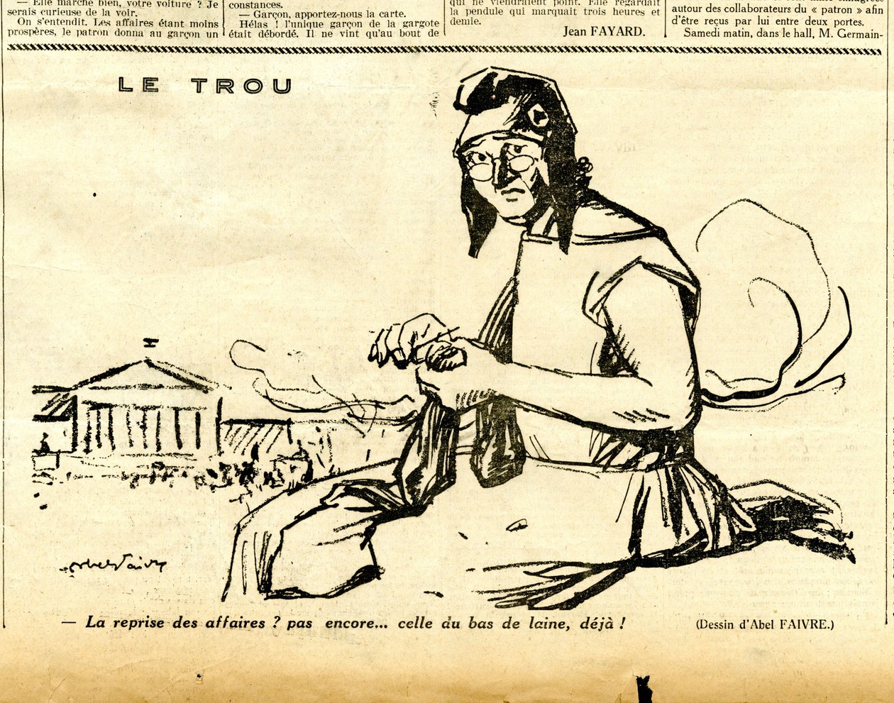 Candide, Satirical in B & W by Jules Abel Faivre