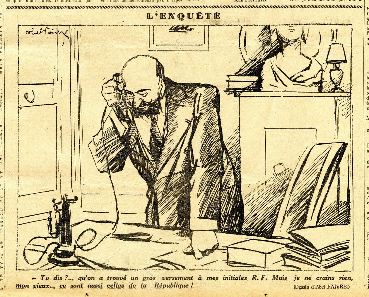 Candide, Satirical in B & W by Jules Abel Faivre