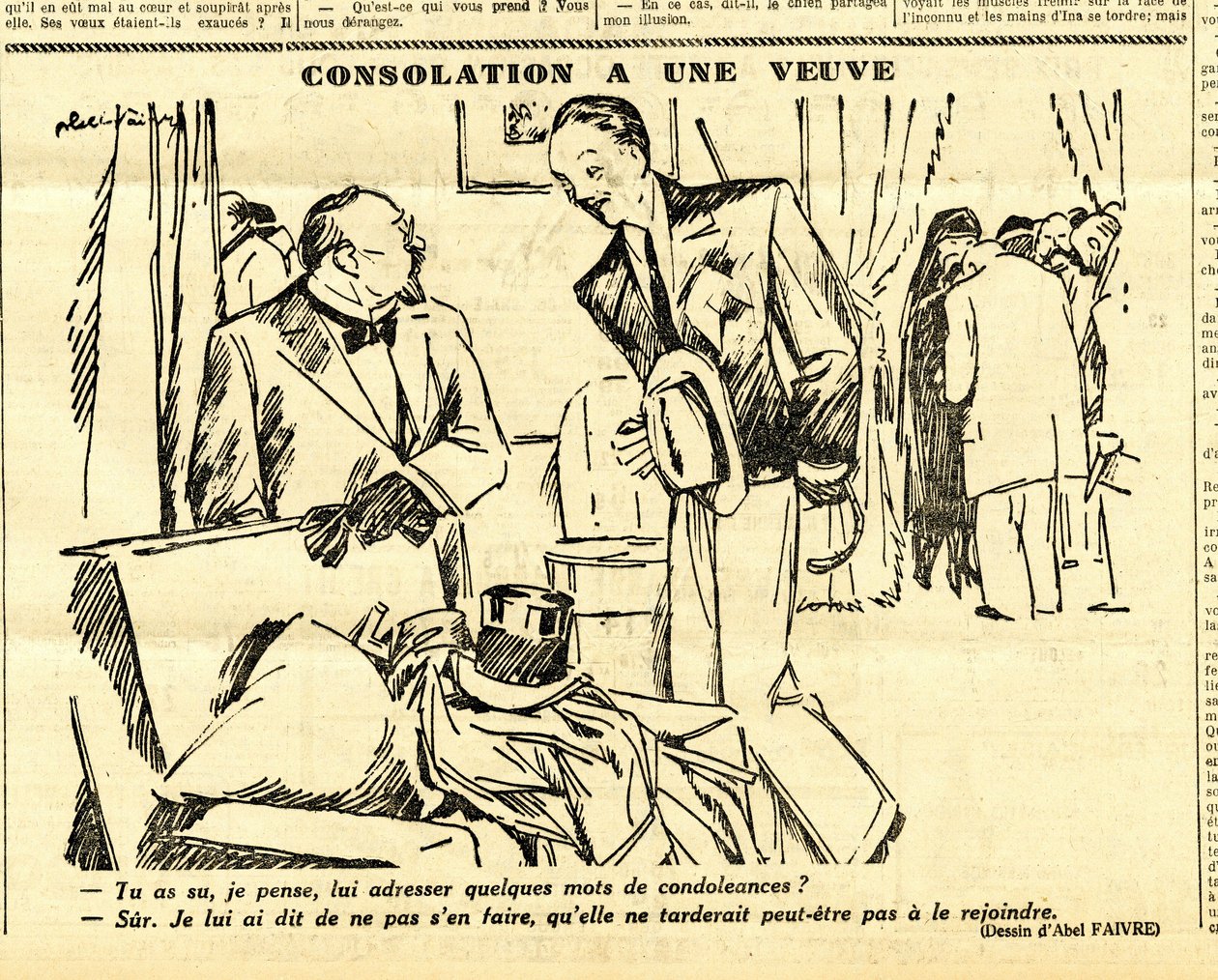Candide, Satirical in B&W by Jules Abel Faivre