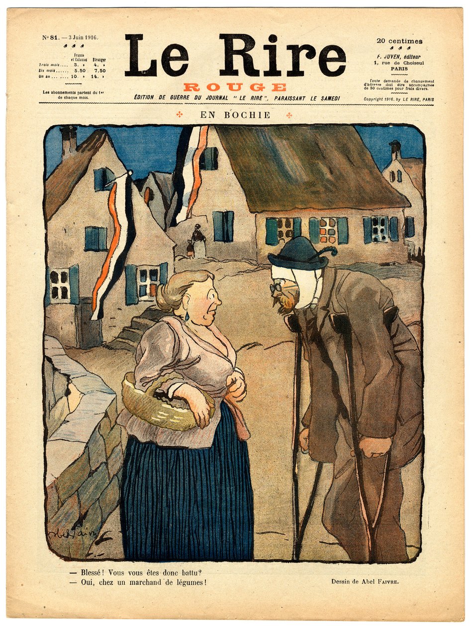 Cover of The Red Laughter, Satirical in Colors by Jules Abel Faivre