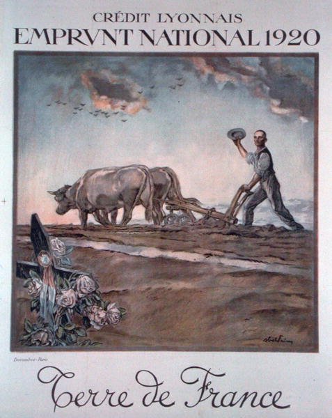 Credit Lyonnais Poster Advertising the National Loan by Jules Abel Faivre