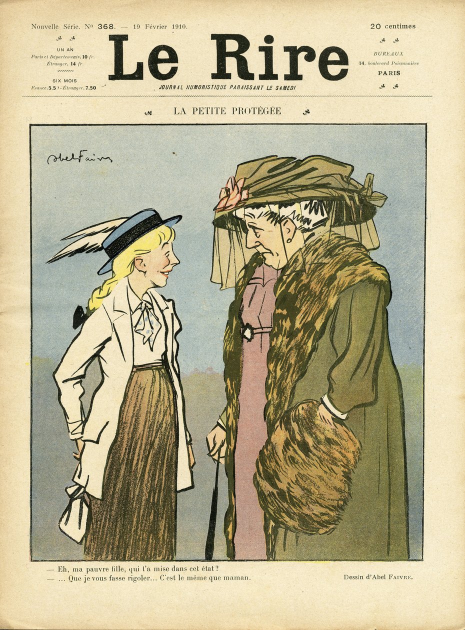 Illustration of Abel Faivre (1867-1945) for the Cover of Le Lire by Jules Abel Faivre