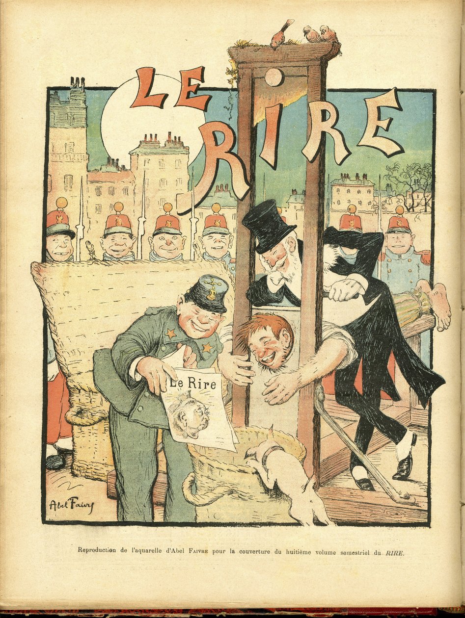 Illustration of Abel Faivre (1867-1945) for the Cover of Le Rire by Jules Abel Faivre