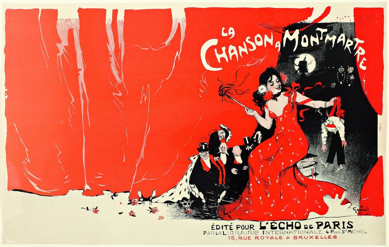 Songs at Montmartre, 1900 by Jules Alexandre Grün