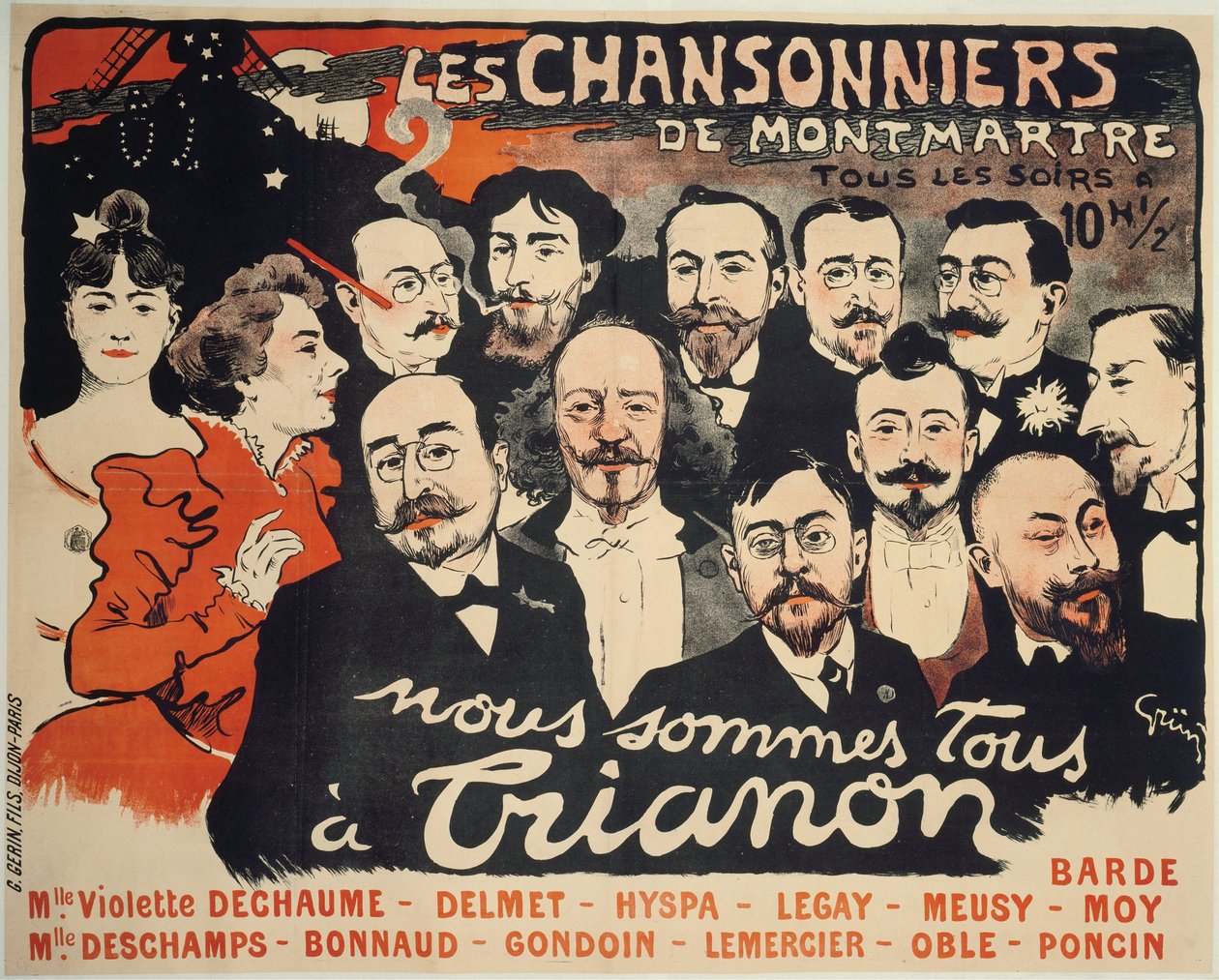 Les Chansonniers de Montmartre by Jules Alexandre Grün