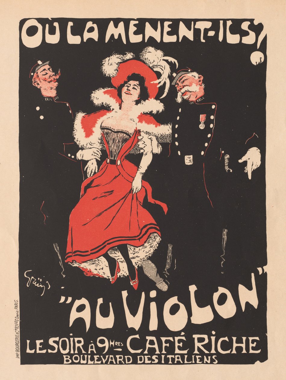 Les Maitres de LAffiche: Pl. 103 Café Reche by Jules Alexandre Grün