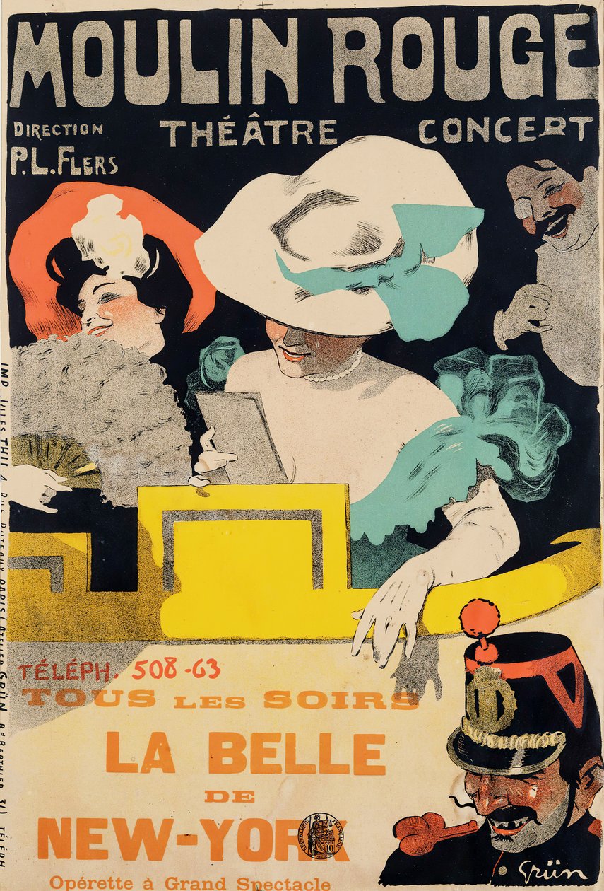 Moulin Rouge. La Belle de New York by Jules Alexandre Grün