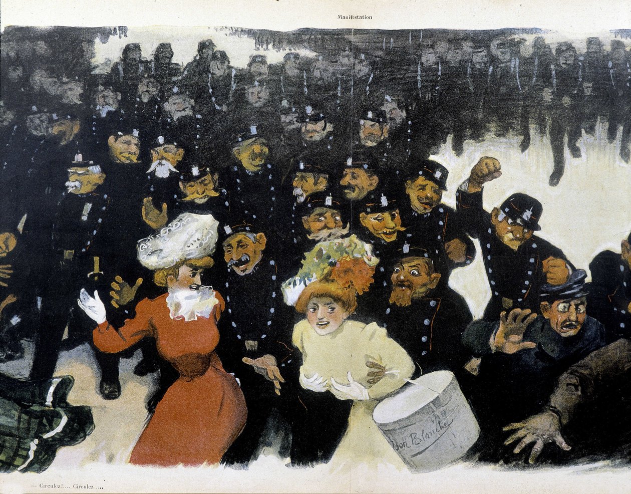 Demonstration around 1901 by Jules Alexandre Gruen or Grun