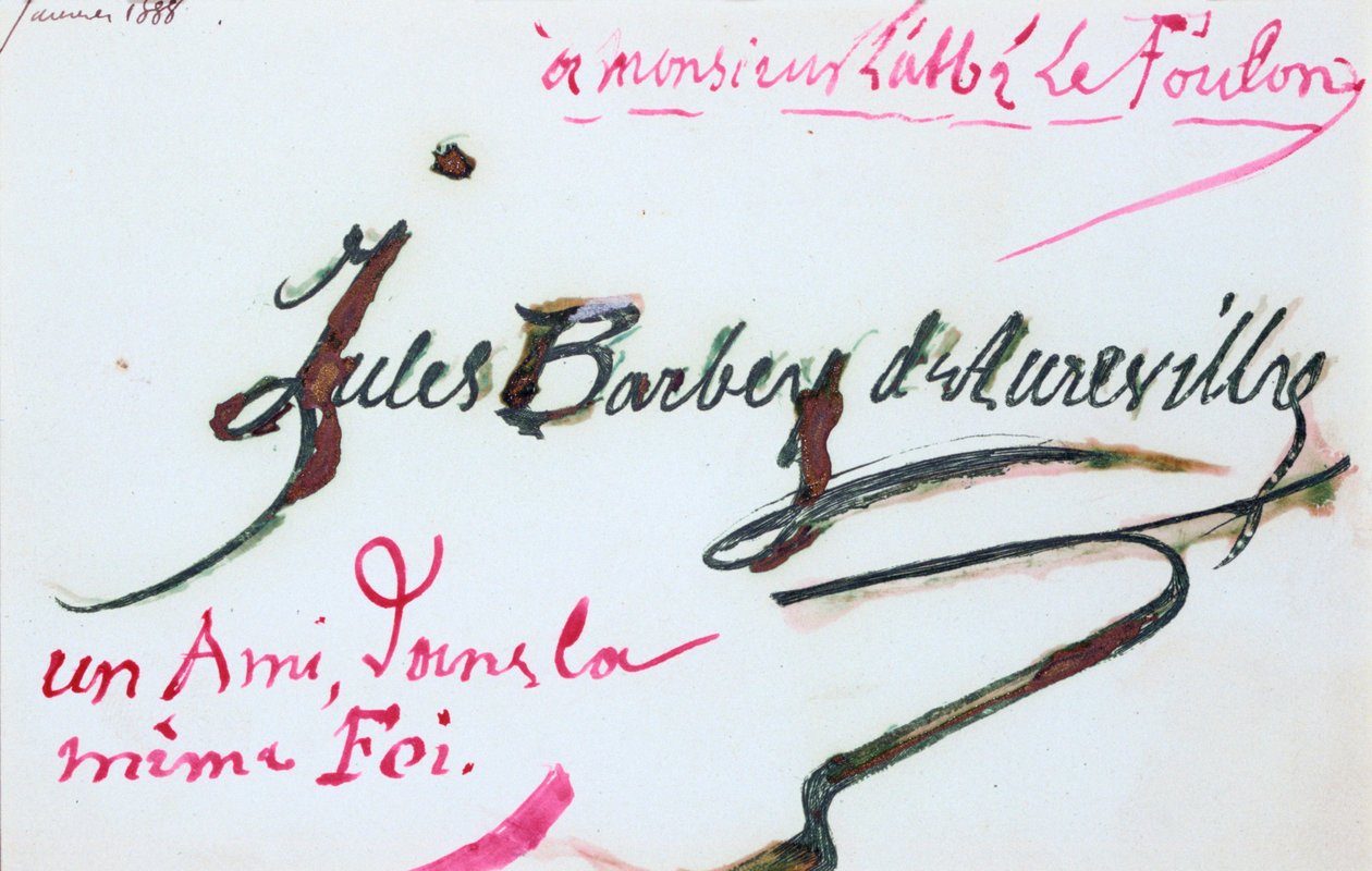 Signature of Jules-Amedee Barbey d