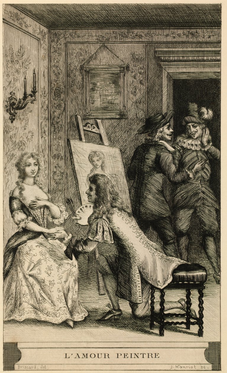 Scene of Love Painter by Jules Armand Hanriot