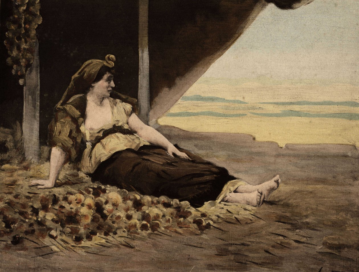 Cleopatra Selling Onions by Jules Arsene Garnier