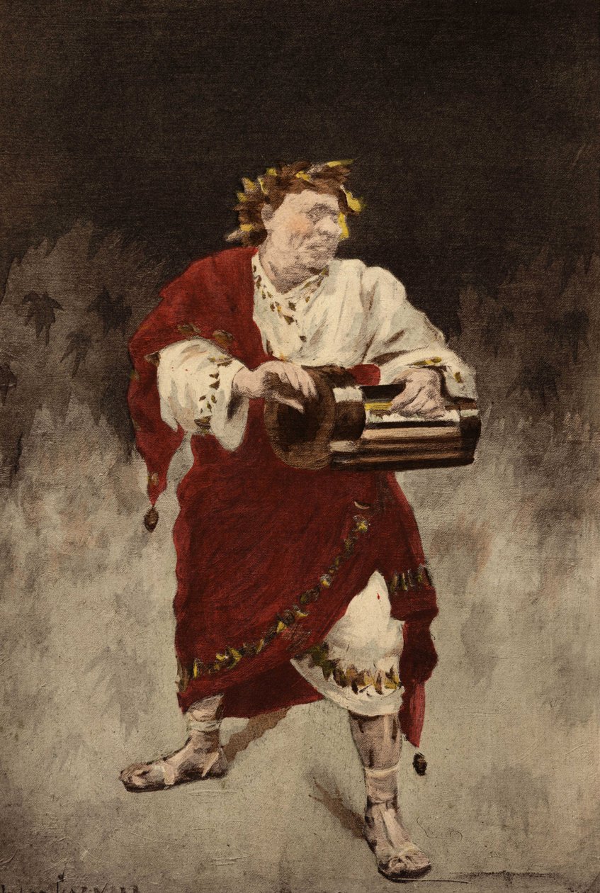 Nero Playing the Old Man. Pantagruel. Illustration by Jules Garnier. In 
