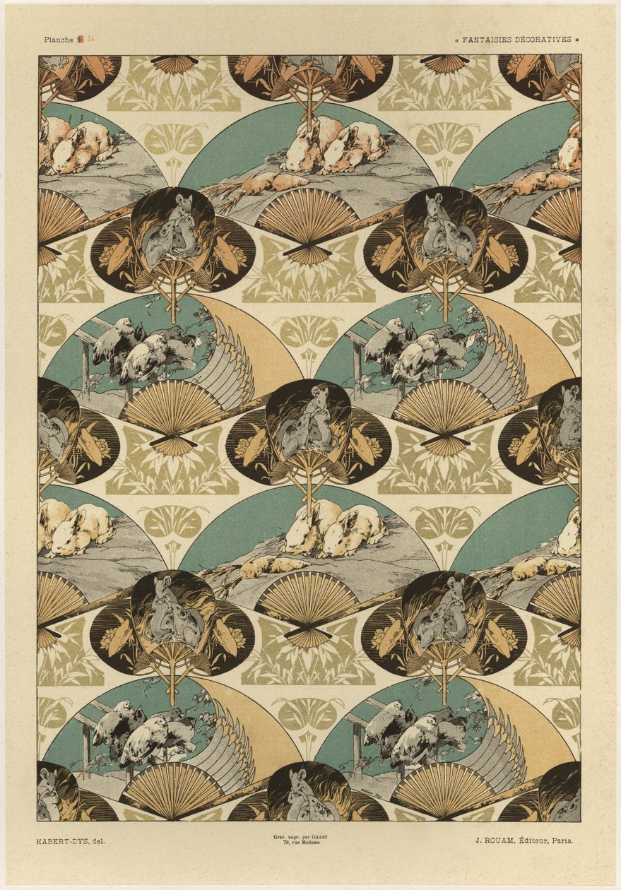 Fans, plate 14 from 