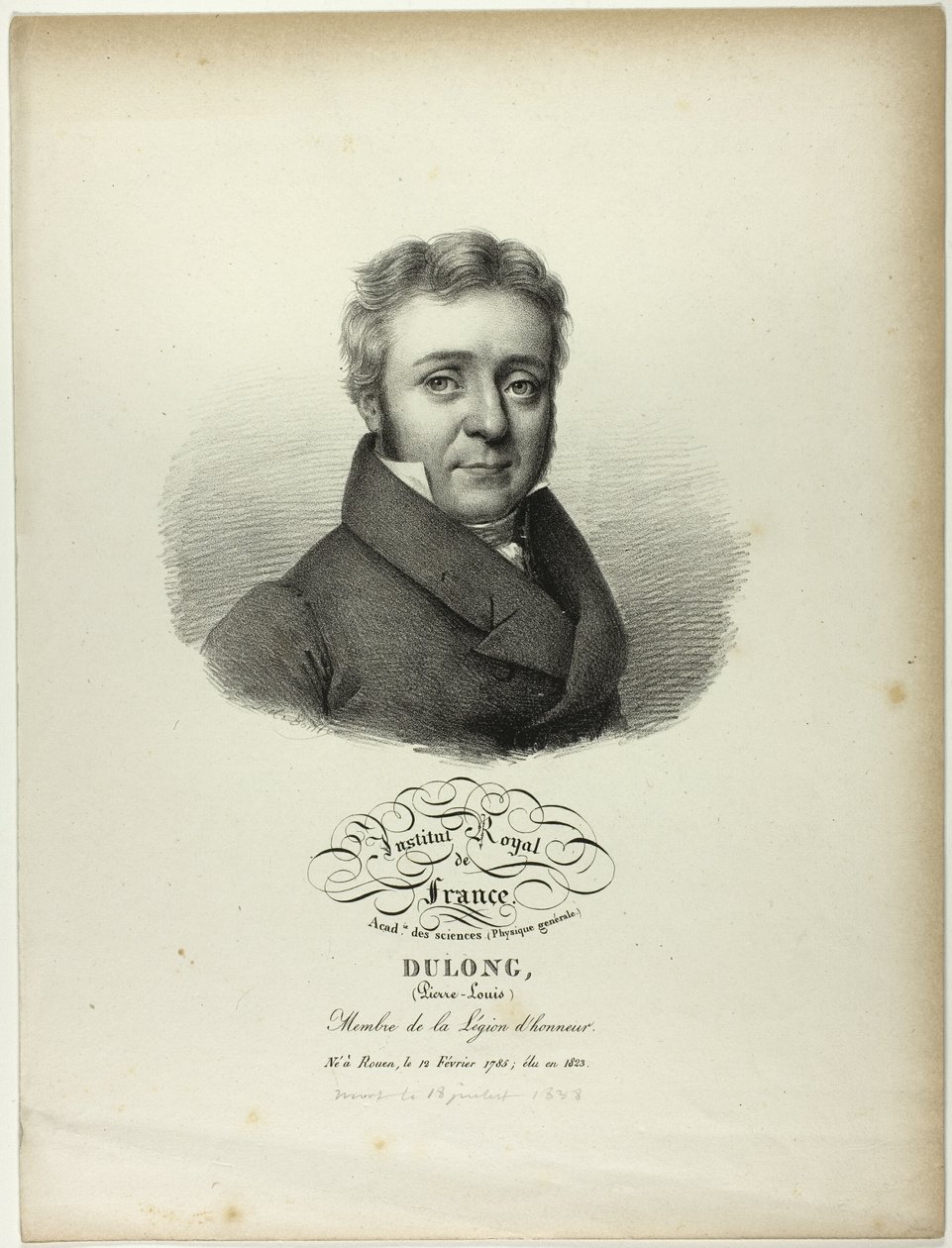 Portrait of Pierre-Louis Dulong by Jules Boilly
