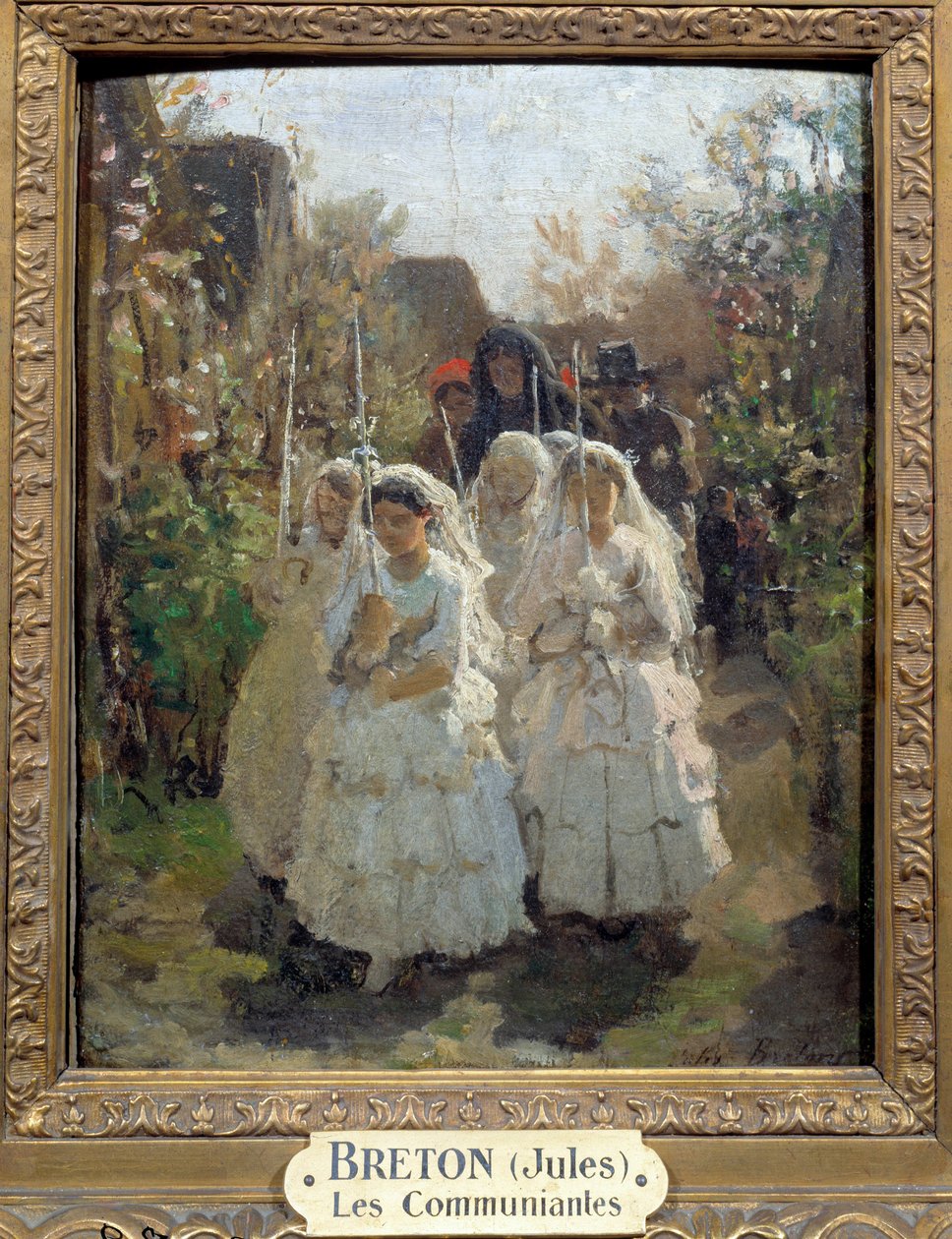 Les Premier Communiantes à Courrieres by Jules Breton