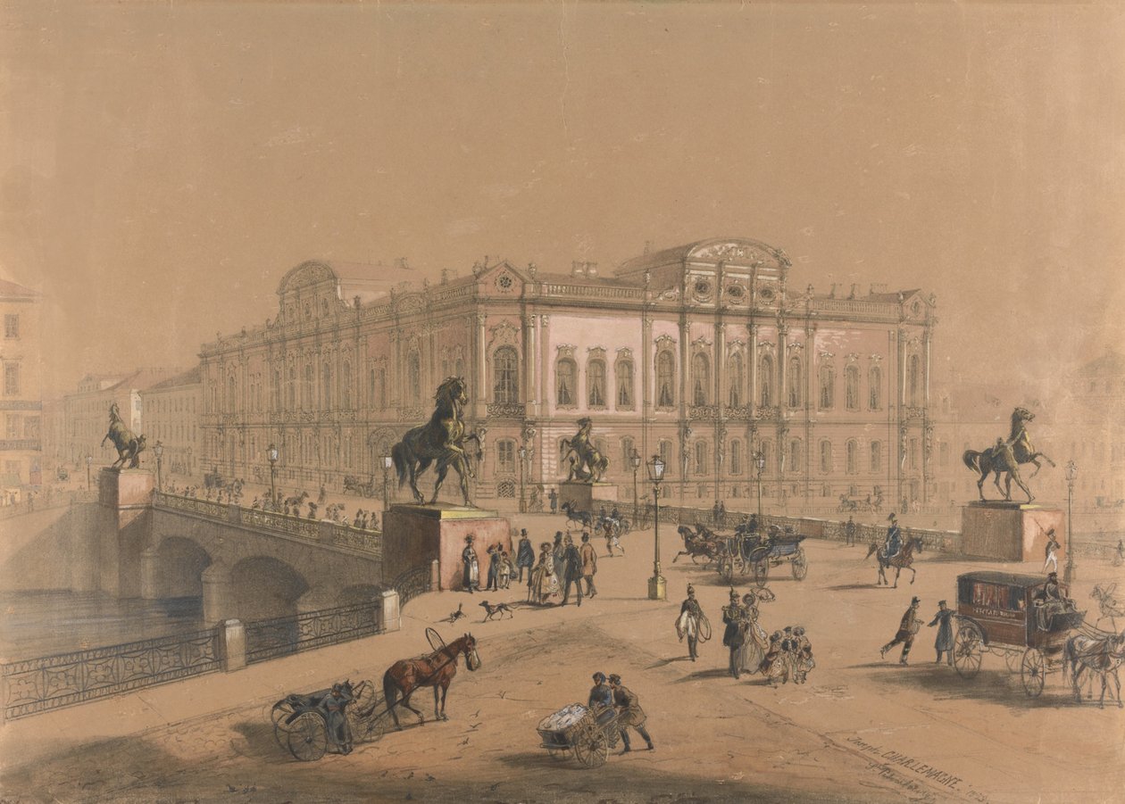 The Beloselsky-Belozersky Palace in Saint Petersburg by Jules Charlemagne