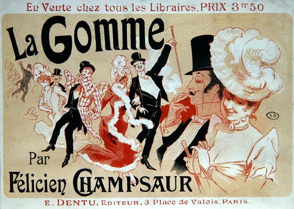 Poster advertising the novel 