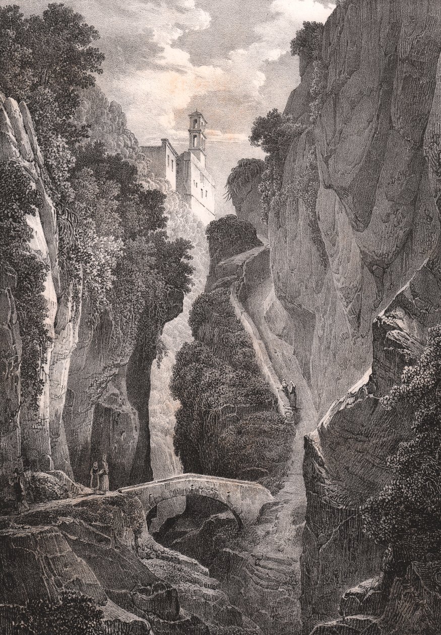 Valley of Mills in Sorrento, Campania, Italy by Jules Coignet