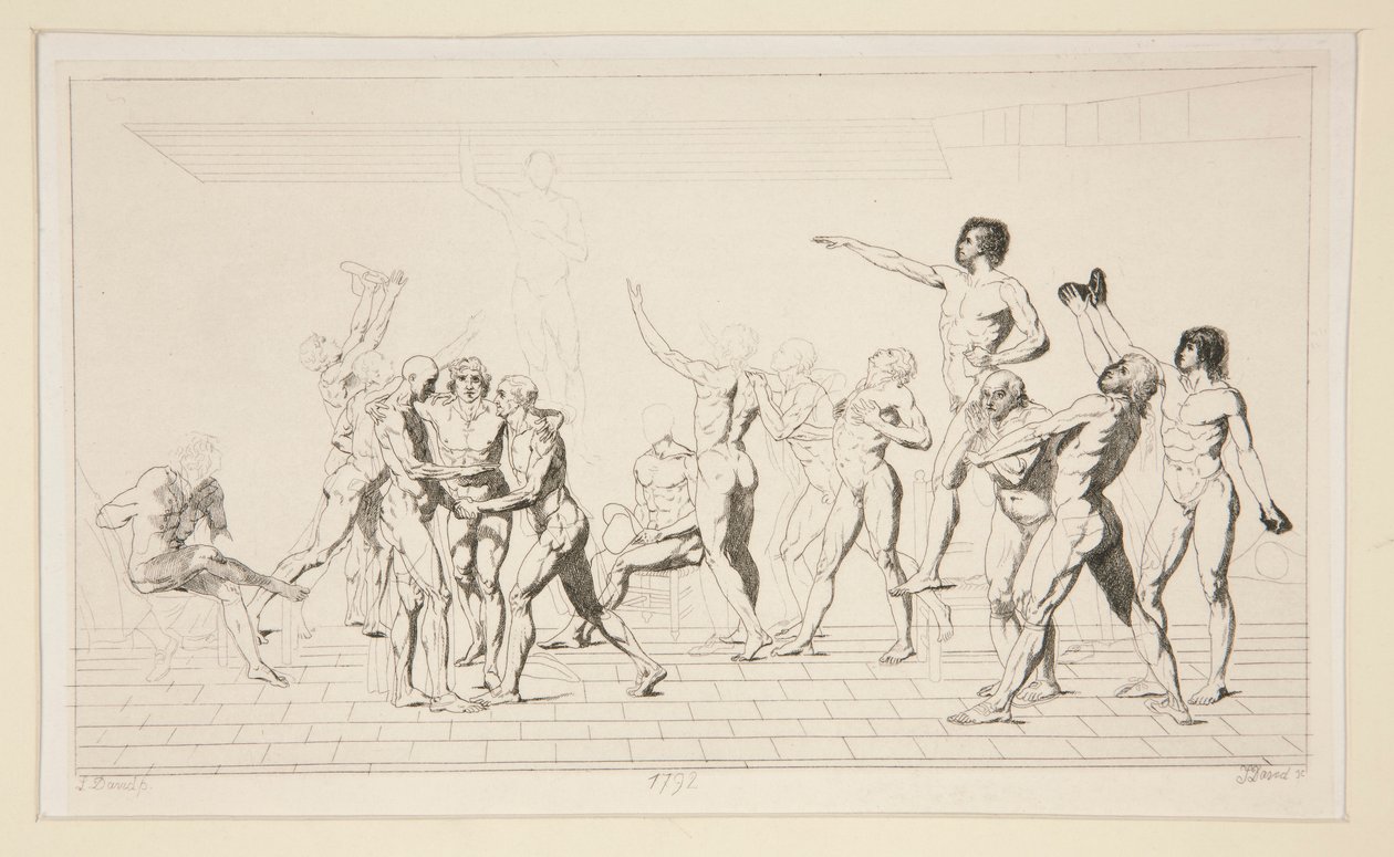 The Painting of the Oath of the Tennis-Court by Jules David