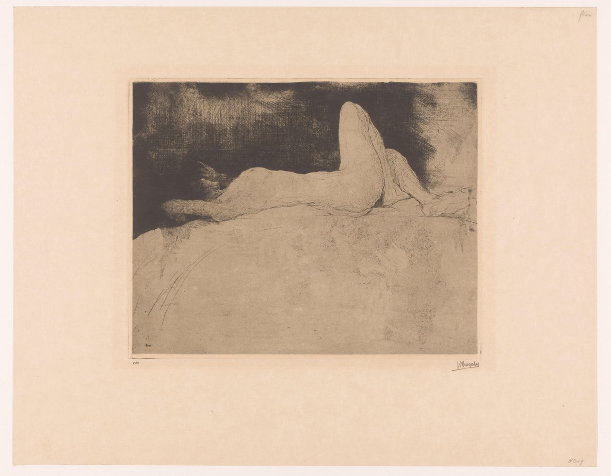 Reclining Nude by Jules De Bruycker (signed by artist)