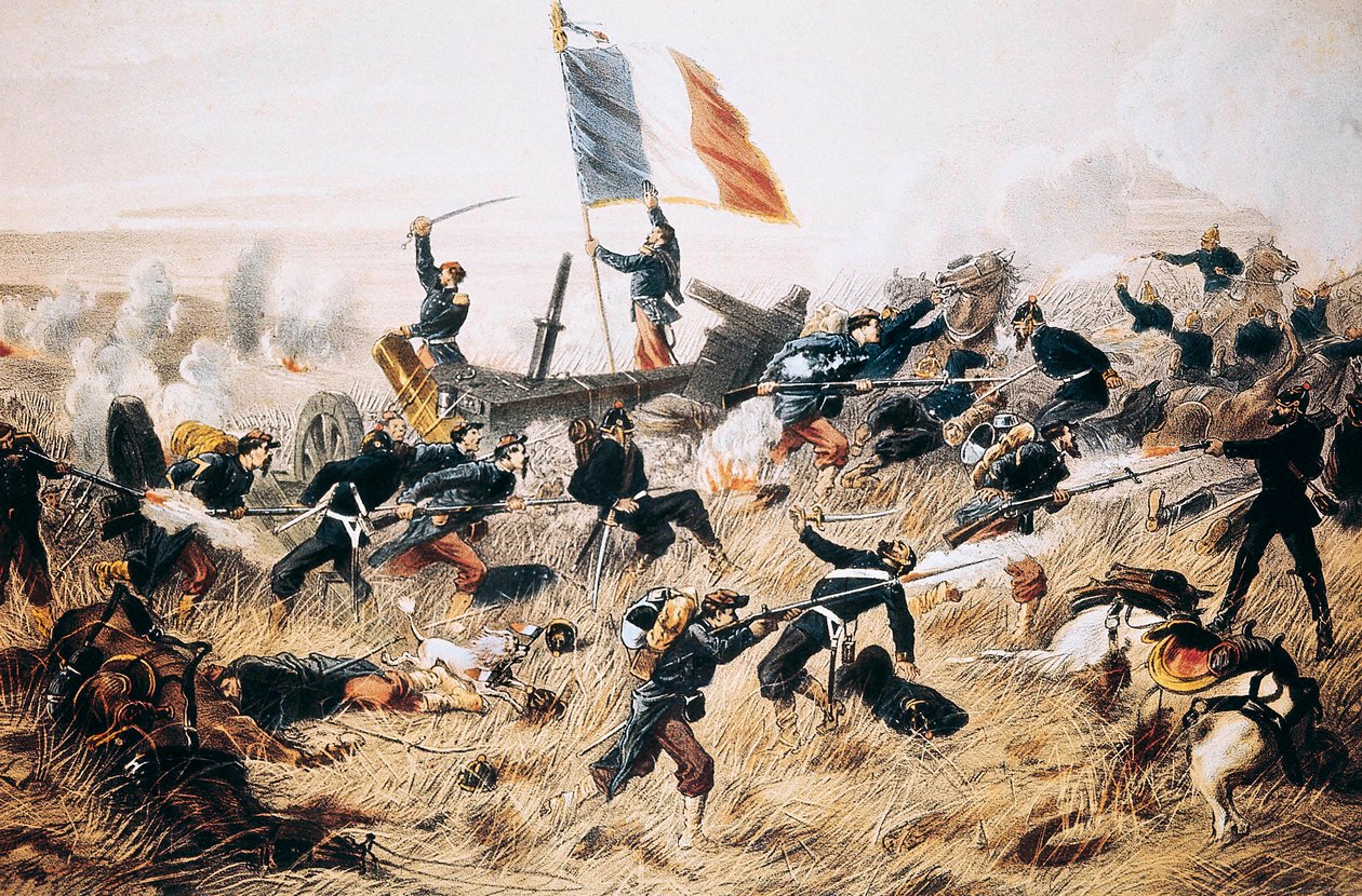 Battle of Gravelotte by Jules Descartes Férat