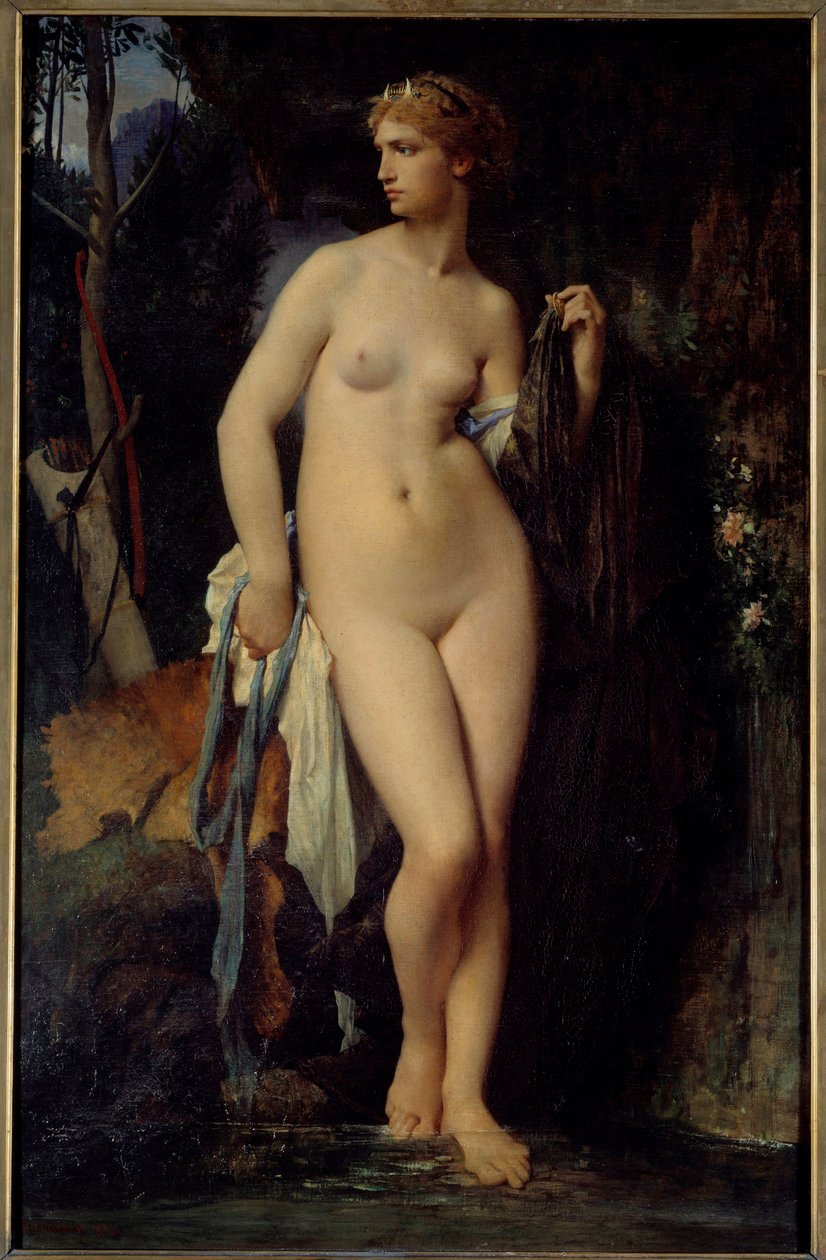 Diane by Jules Elie Delaunay