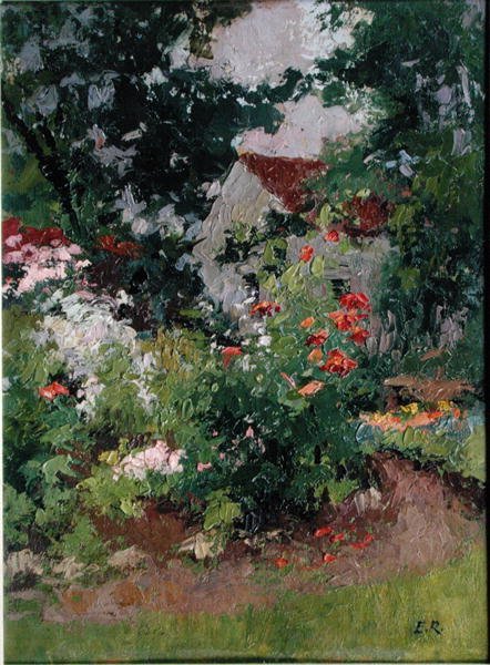 The Studio at Romeny, house and garden (dining room) by Jules Ernest Renoux