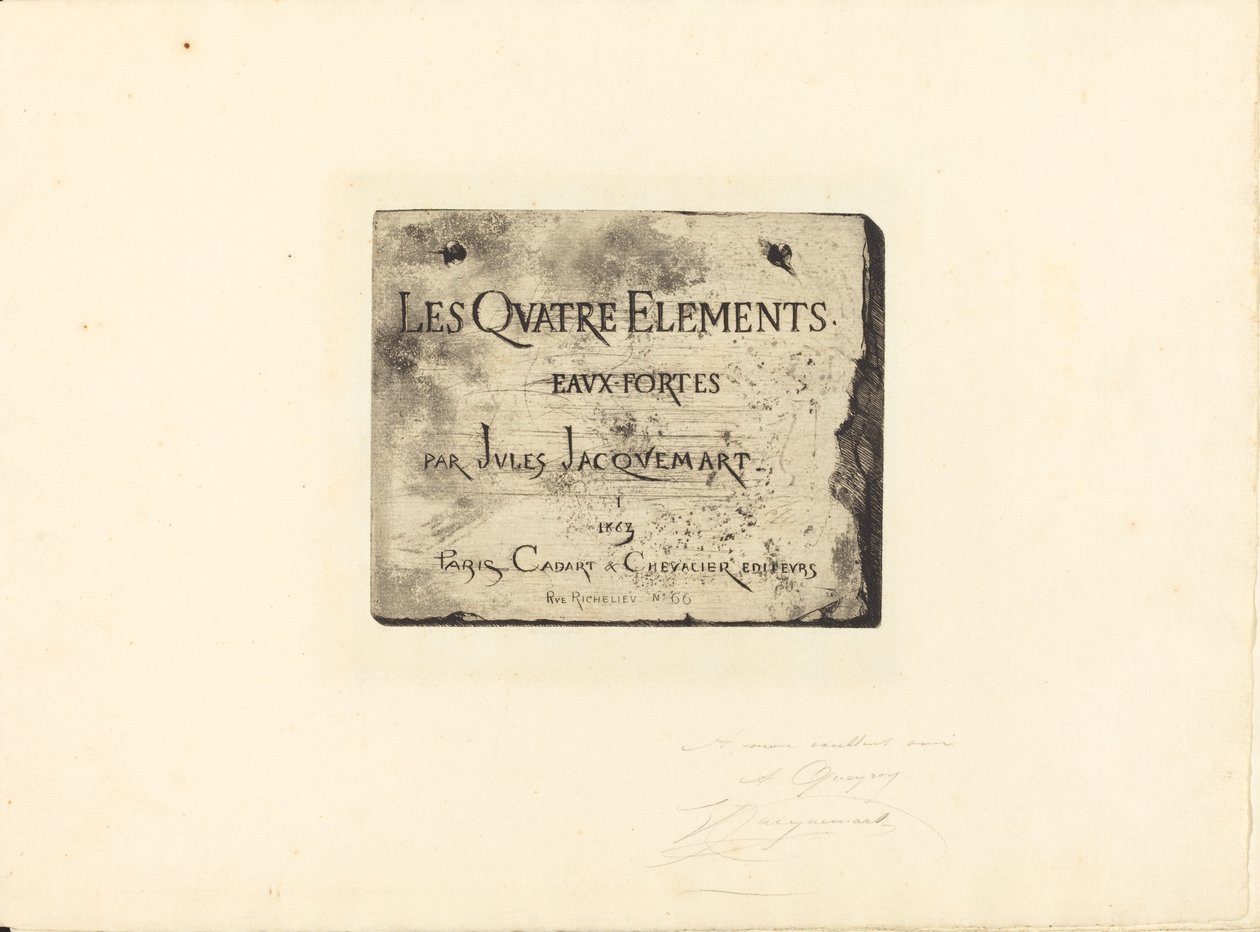 Title Page by Jules Ferdinand Jacquemart