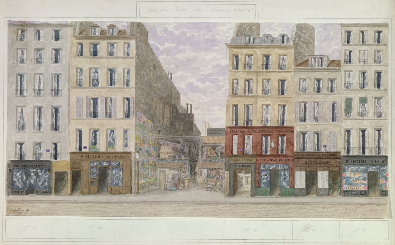 No.8 to No.16 Rue du Four, Paris, France by Jules Gaildrau