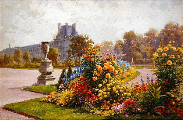 The Tuileries Gardens, Paris by Jules Girardet