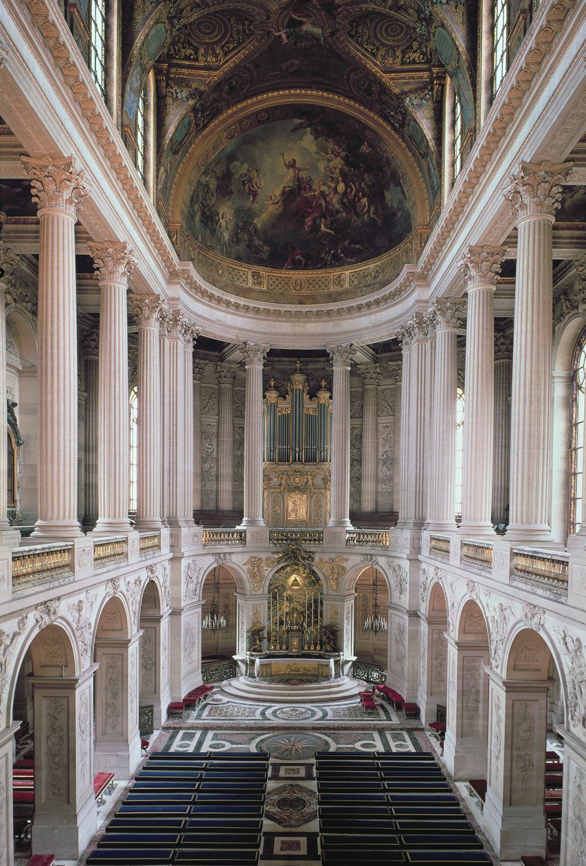 Interior View of the Chapel by Jules Hardouin Mansart