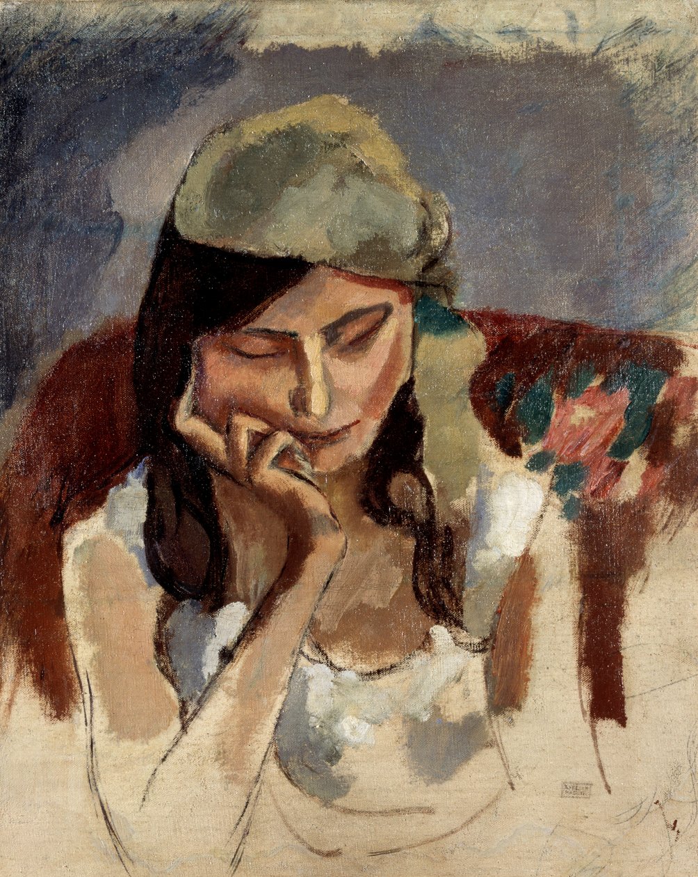 The Lady with the Turban by Jules Pascin