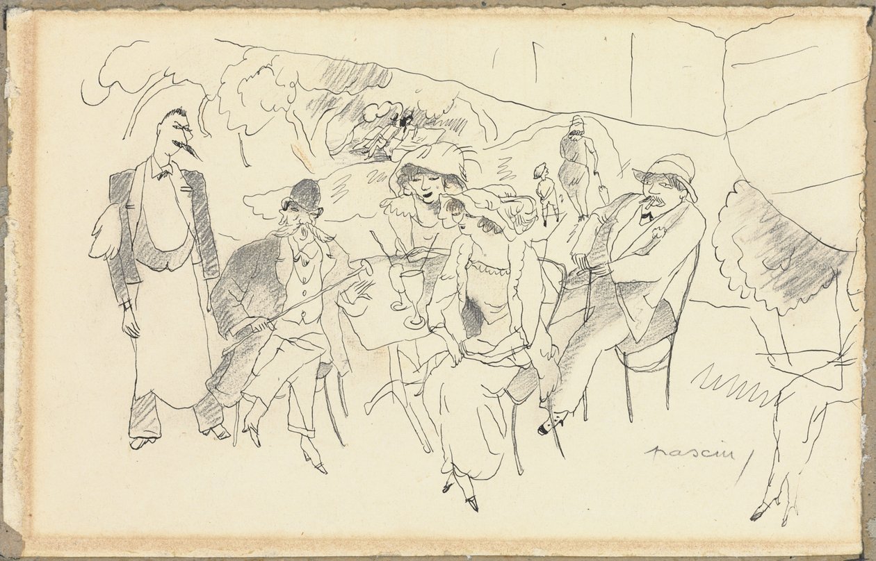 Scene of Figures by Jules Pascin