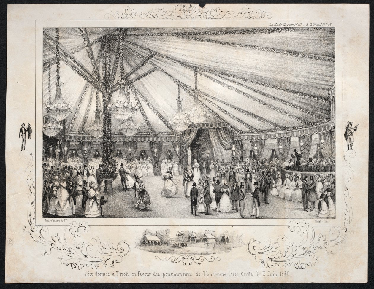 Festival at Tivoli for the Pensioners of the Former Civil List on June 3, 1840 by Jules Platier