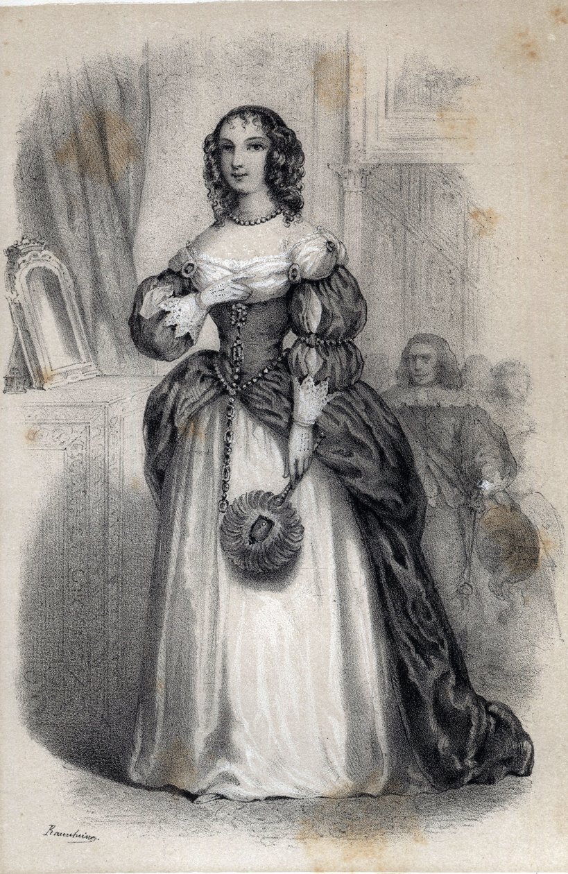 Portrait of Anne Marie de Gonzague de Cleves, Princess Palatine by Jules and Raunheim Hermann David