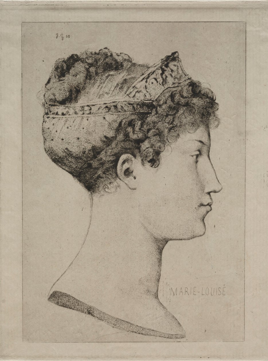 Marie Louise in Profile, 1860 by Jules de Goncourt