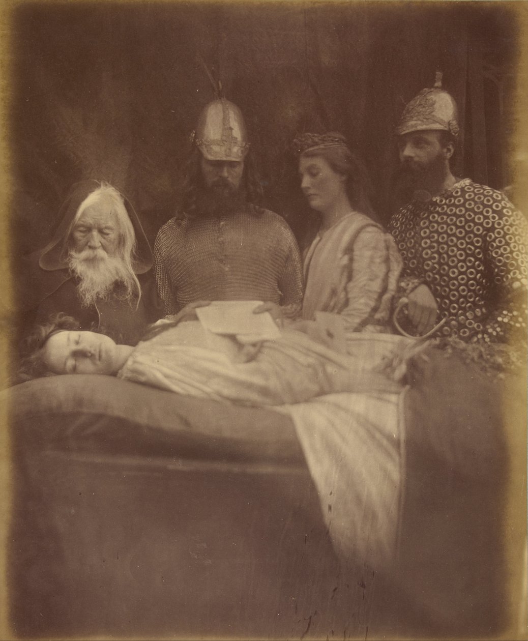Elaine And Reverently They Bore Her into Hall by Julia Margaret Cameron
