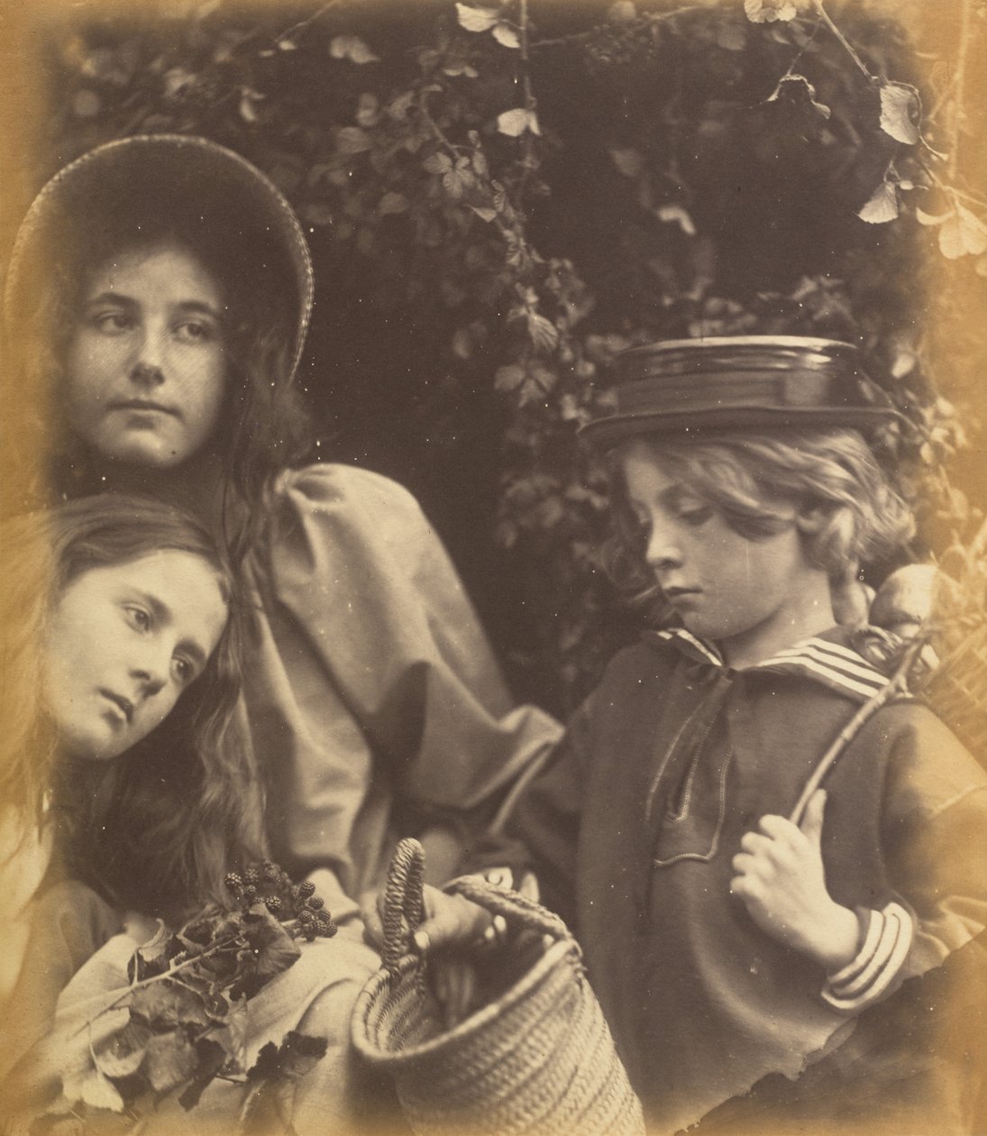 Elizabeth Keown, Kate Keown, and Freddy Gould by Julia Margaret Cameron
