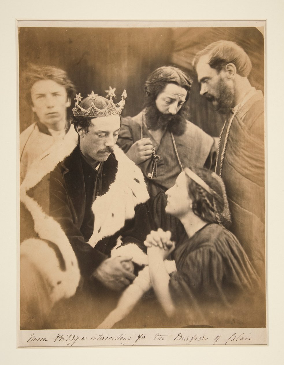Queen Phillipa Interceding for the Burghers of Calais by Julia Margaret Cameron