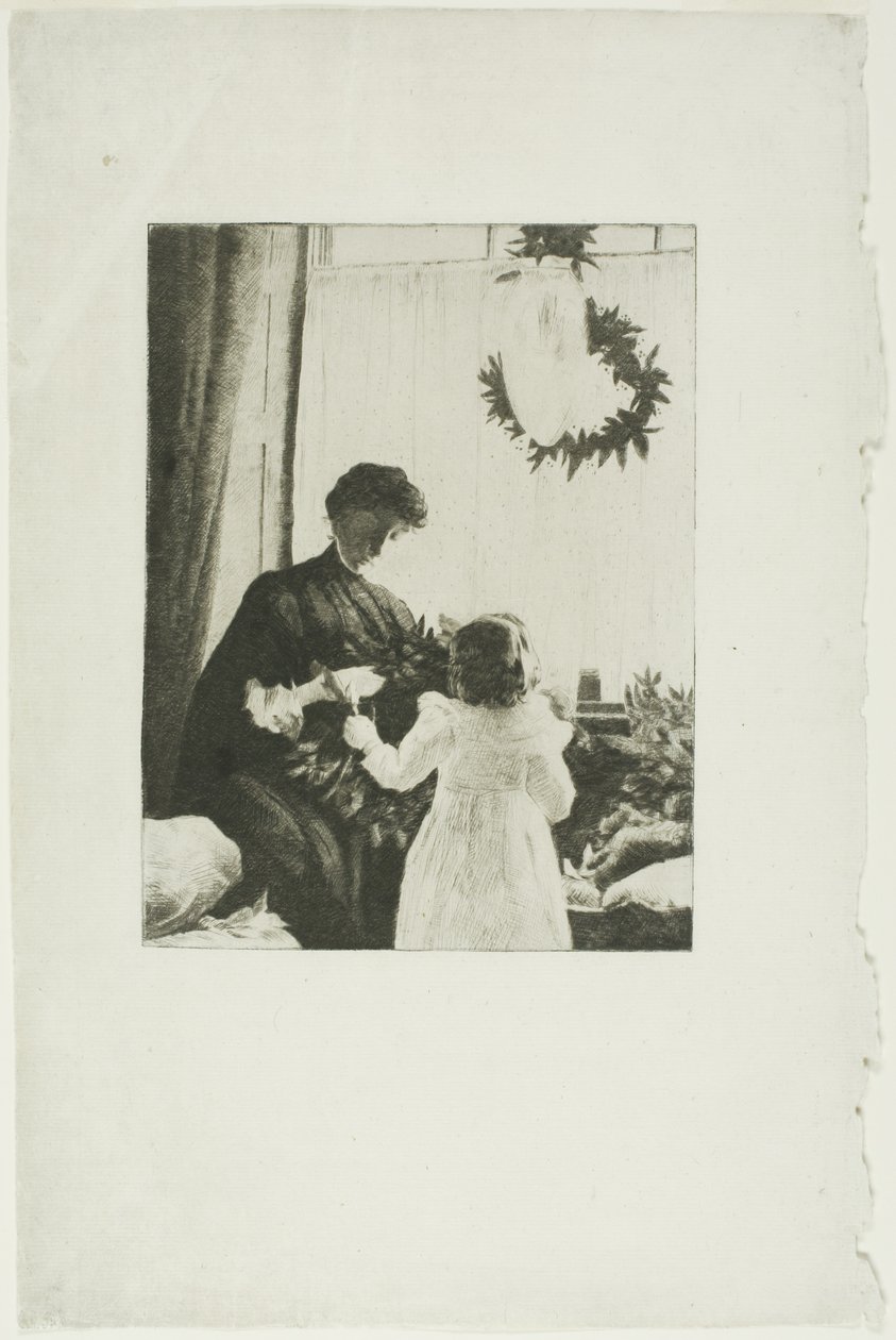 Christmas Greens by Julian Alden Weir