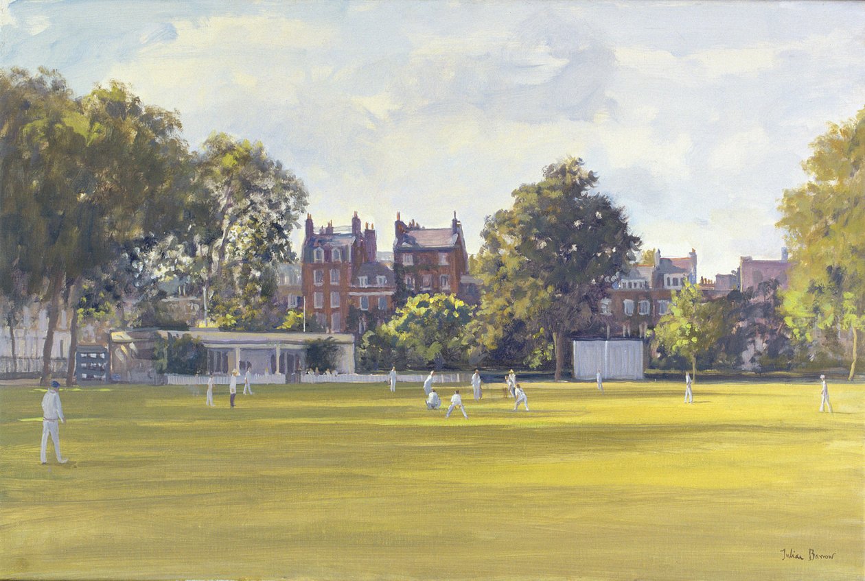 Cricket at Burton Court by Julian Barrow