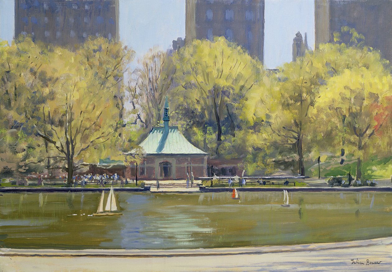 The Boating Lake, Central Park, New York, 1997 by Julian Barrow