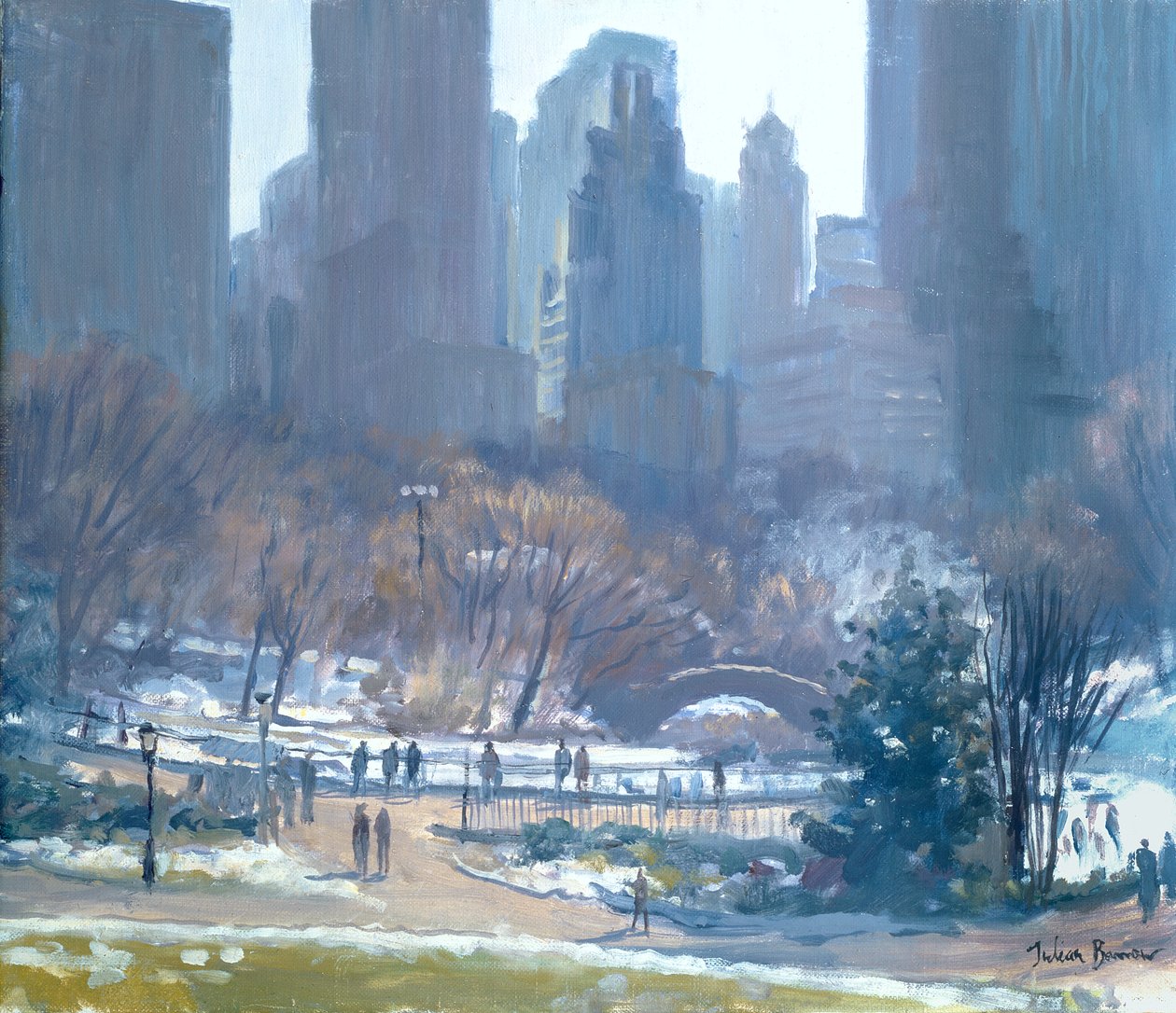 Winter in Central Park, New York, 1997 by Julian Barrow