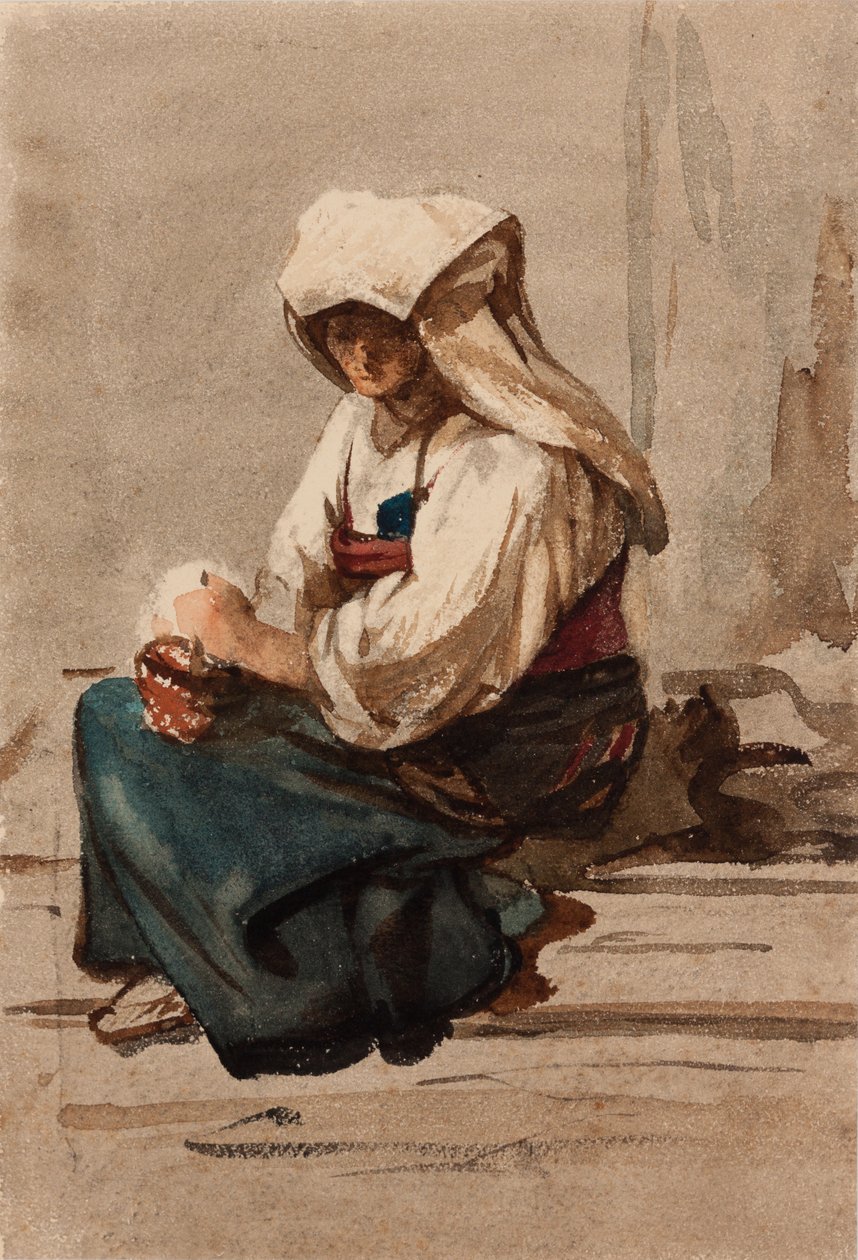 Italian Woman by Julie Wilhelmine Hagen Schwarz