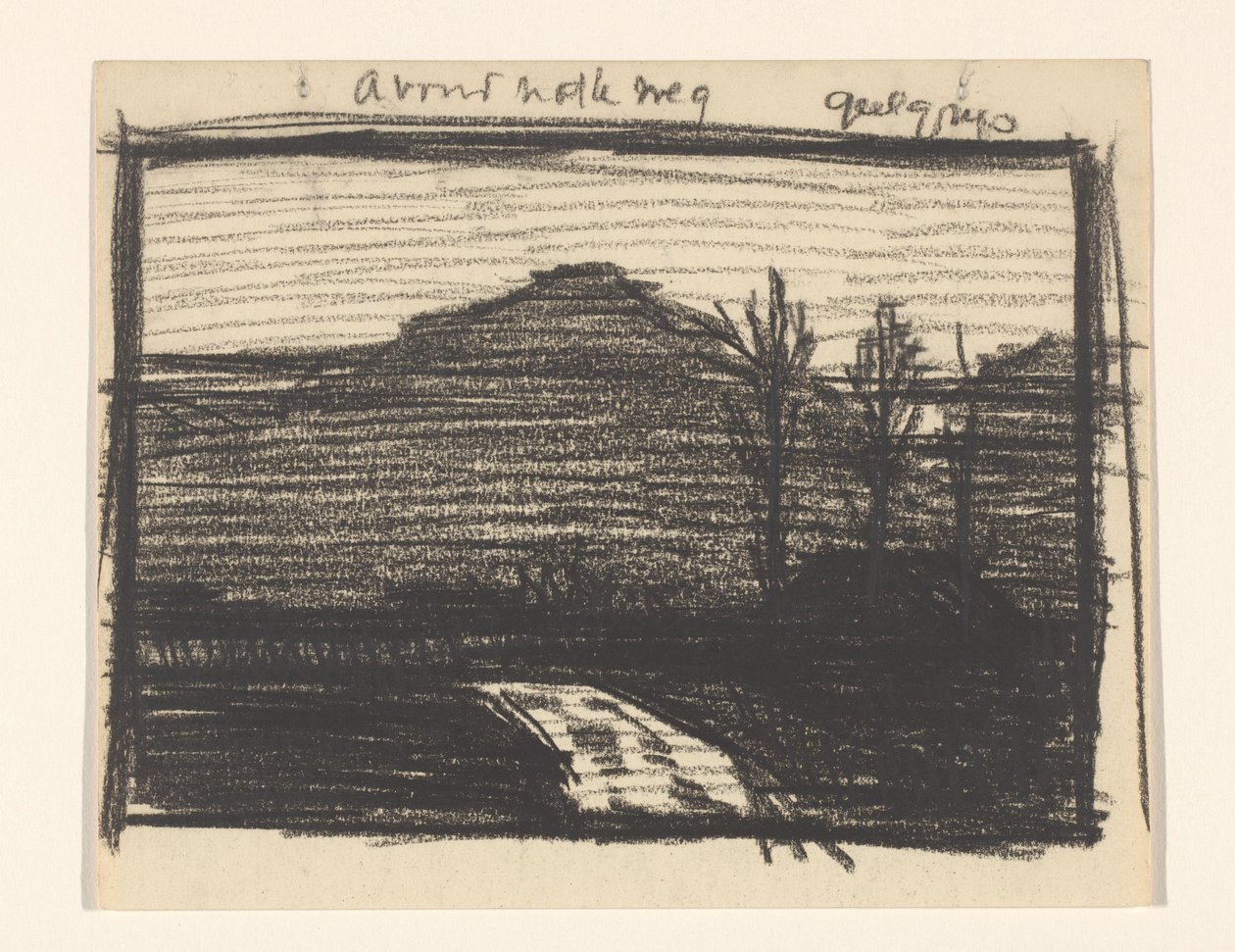 Landscape with Trees and Road by Julie de Graag