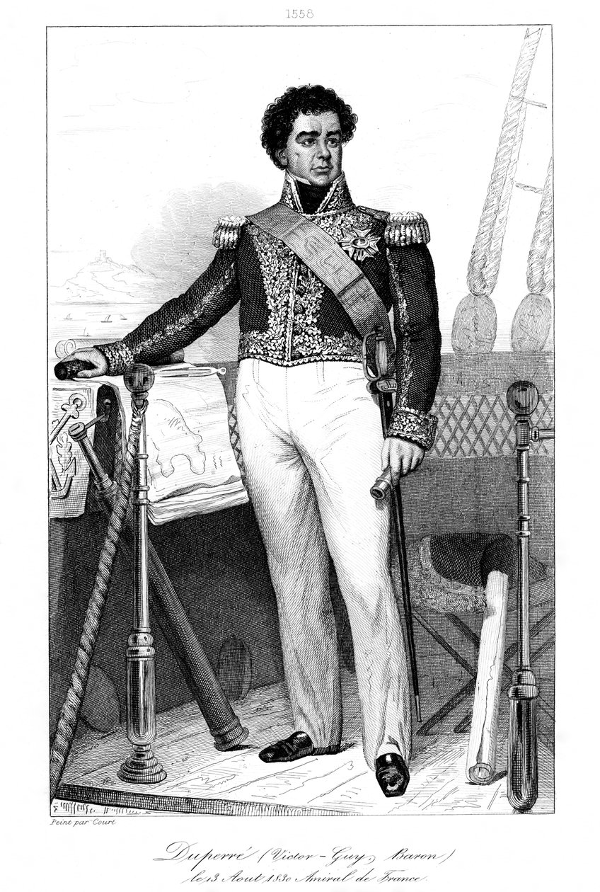 Guy-Victor Duperré 1775-1846, French Admiral by Julien Leopold Boilly