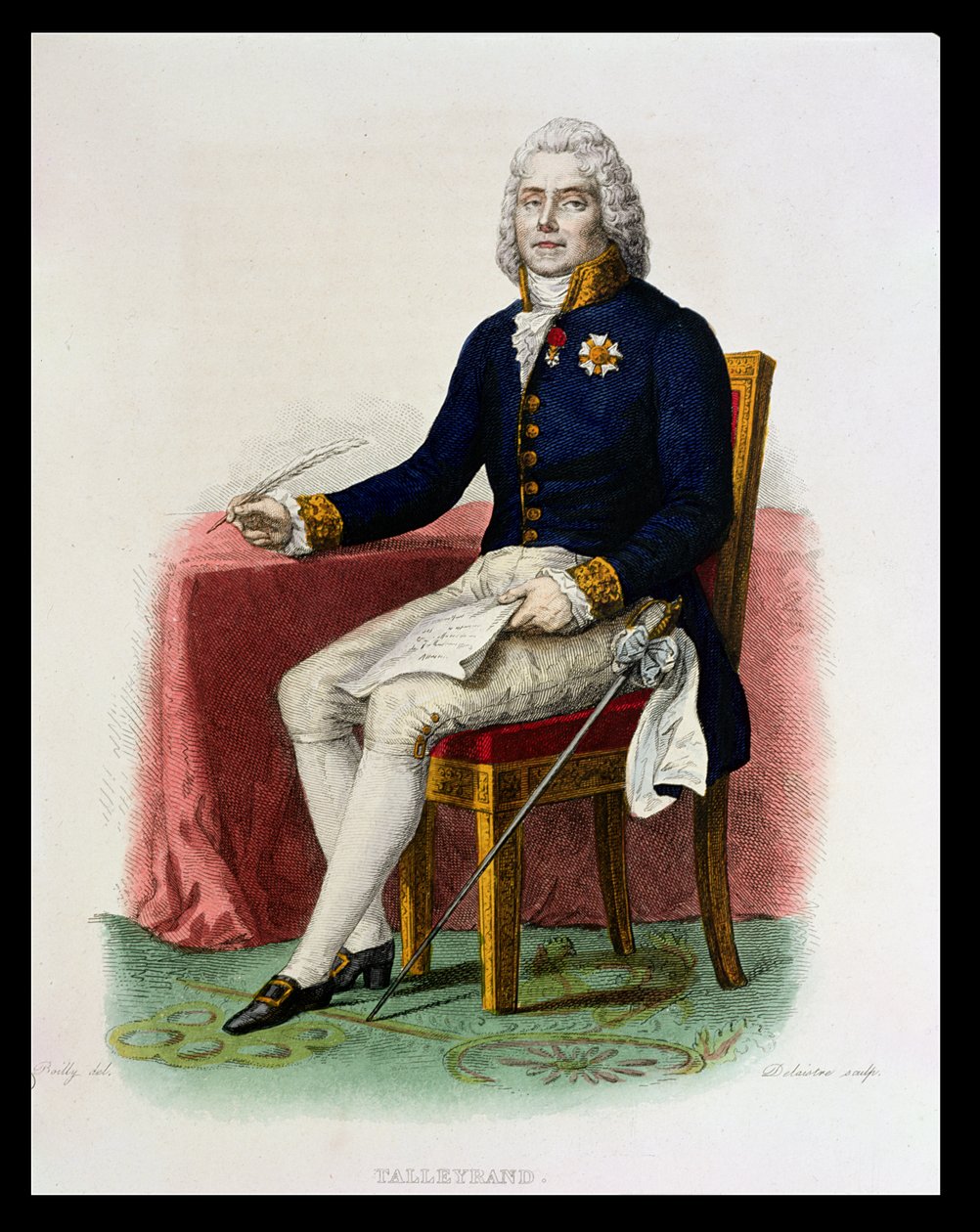 Portrait of Charles Maurice de Talleyrand-Perigord at His Desk by Julien Leopold Boilly